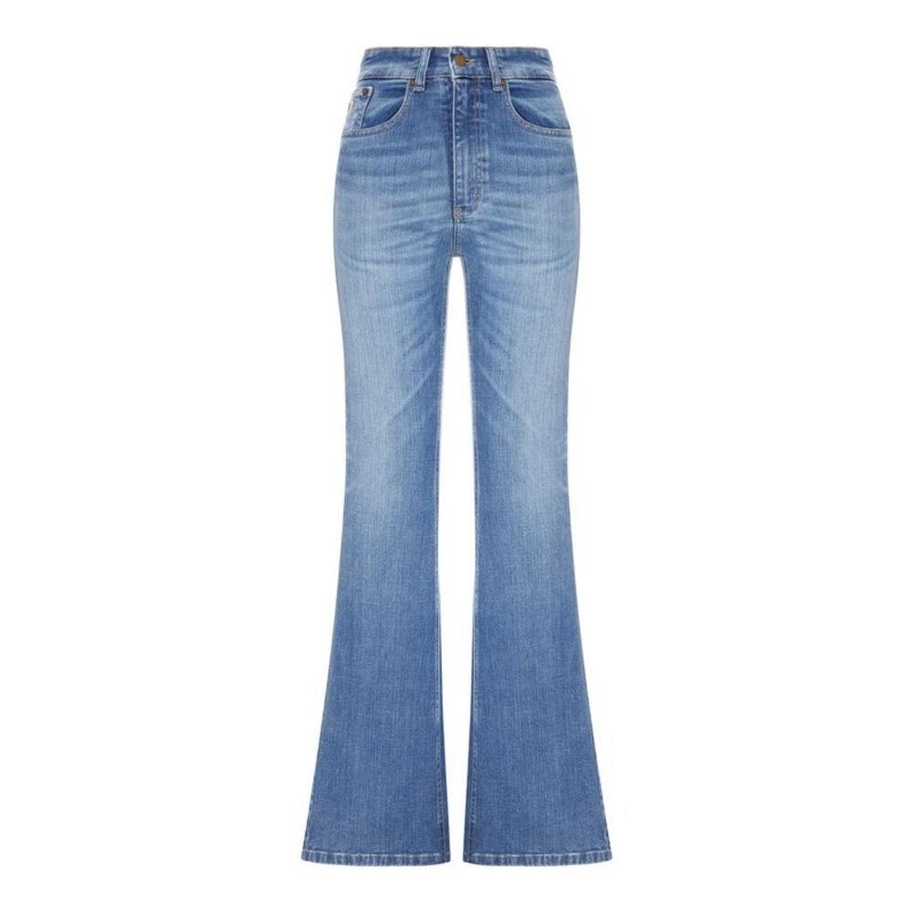 Lois Women Light Wash Denim Flare Jeans